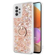 Microsonic Samsung Galaxy A32 4G Glitter Liquid Holder Gold Kılıf