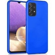 Microsonic Samsung Galaxy A32 4G Matte Silicone Mavi Kılıf