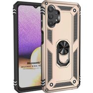 Microsonic Samsung Galaxy A32 4G Military Ring Holder Gold Kılıf