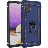 Microsonic Samsung Galaxy A32 4G Military Ring Holder Lacivert Kılıf
