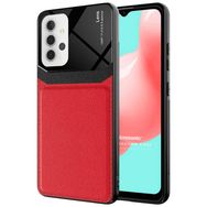 Microsonic Samsung Galaxy A32 4G Uniq Leather Kırmızı Kılıf