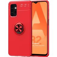 Microsonic Samsung Galaxy A32 5G Kickstand Ring Holder Kırmızı Kılıf
