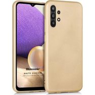 Microsonic Samsung Galaxy A32 5G Matte Silicone Gold Kılıf