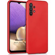 Microsonic Samsung Galaxy A32 5G Matte Silicone Kırmızı Kılıf