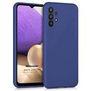 Microsonic Samsung Galaxy A32 5G Matte Silicone Lacivert Kılıf