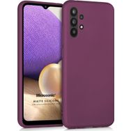 Microsonic Samsung Galaxy A32 5G Matte Silicone Mor Kılıf