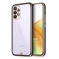 Microsonic Samsung Galaxy A33 5G Laser Plated Soft Siyah Kılıf