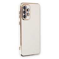 Microsonic Samsung Galaxy A33 5G Olive Plated Beyaz Cep Telefonu Kılıfı