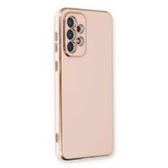 Microsonic Samsung Galaxy A33 5G Olive Plated Pembe Cep Telefonu Kılıfı