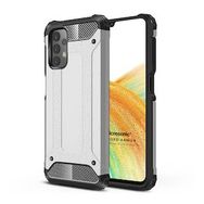 Microsonic Samsung Galaxy A33 5G Rugged Armor Gümüş Cep Telefonu Kılıfı