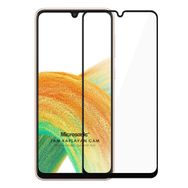 Microsonic Samsung Galaxy A33 5G Tam Kaplayan Temperli Siyah Cam Ekran Koruyucu