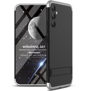 Microsonic Samsung Galaxy A34 Double Dip 360 Protective Siyah Gri Kılıf