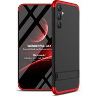 Microsonic Samsung Galaxy A34 Double Dip 360 Protective Siyah Kırmızı Kılıf