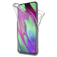 Microsonic Samsung Galaxy A40 6 Tarafı Tam Full Koruma 360 Clear Soft Şeffaf Kılıf