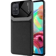 Microsonic Samsung Galaxy A51 Uniq Leather Siyah Kılıf