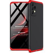 Microsonic Samsung Galaxy A52 Double Dip 360 Protective Siyah Kırmızı Kılıf
