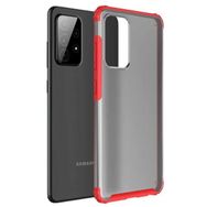 Microsonic Samsung Galaxy A52 Frosted Frame Kırmızı Kılıf