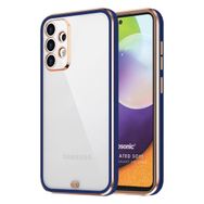 Microsonic Samsung Galaxy A52 Laser Plated Soft Lacivert Kılıf