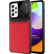 Microsonic Samsung Galaxy A52 Uniq Leather Kırmızı Kılıf