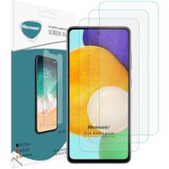 Microsonic Samsung Galaxy A52S Screen Protector Nano Glass 3 Adet Cam Ekran Koruyucu