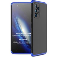 Microsonic Samsung Galaxy A53 5G Double Dip 360 Protective Siyah Mavi Kılıf