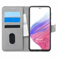 Microsonic Samsung Galaxy A53 5G Fabric Book Wallet Gri Kılıf