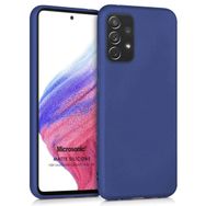 Microsonic Samsung Galaxy A53 5G Matte Silicone Lacivert Kılıf