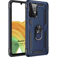 Microsonic Samsung Galaxy A53 5G Military Ring Holder Lacivert Kılıf