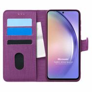 Microsonic Samsung Galaxy A54 Fabric Book Wallet Mor Kılıf