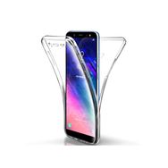 Microsonic Samsung Galaxy A6 2018 6 Tarafı Tam Full Koruma 360 Clear Soft Şeffaf Kılıf