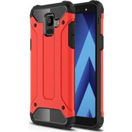 Microsonic Samsung Galaxy A6 2018 Rugged Armor Kırmızı Kılıf