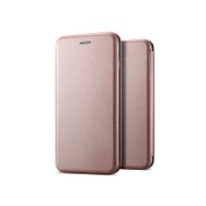 Microsonic Samsung Galaxy A6 Ultra Slim Leather Design Flip Cover Rose Gold Kılıf