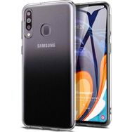 Microsonic Samsung Galaxy A60 Transparent Soft Beyaz Kılıf