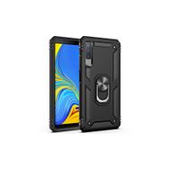Microsonic Samsung Galaxy A7 2018 Military Ring Holder Siyah Kılıf