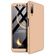 Microsonic Samsung Galaxy A7 Double Dip 360 Protective Gold Kılıf