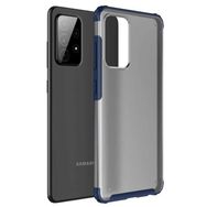 Microsonic Samsung Galaxy A72 Frosted Frame Lacivert Kılıf
