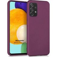 Microsonic Samsung Galaxy A72 Matte Silicone Mor Kılıf