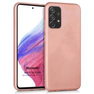 Microsonic Samsung Galaxy A73 5G Matte Silicone Rose Gold Kılıf