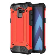 Microsonic Samsung Galaxy A8 2018 Rugged Armor Kırmızı Kılıf