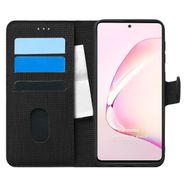 Microsonic Samsung Galaxy A81 Fabric Book Wallet Siyah Kılıf