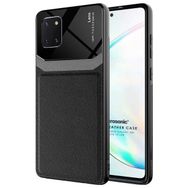 Microsonic Samsung Galaxy A81 Uniq Leather Siyah Kılıf