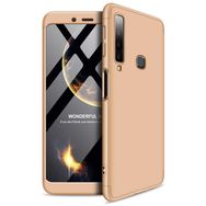 Microsonic Samsung Galaxy A9 2018 Double Dip 360 Protective Gold Kılıf