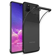 Microsonic Samsung Galaxy A91 Skyfall Transparent Clear Siyah Kılıf
