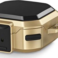 Microsonic Samsung Galaxy Buds Pro Darbeye Dayanıklı Sert Koruyucu Askılık Gold Kılıf