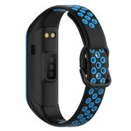 Microsonic Samsung Galaxy Fit 2 R220 Rainbow Sport Band Siyah Mavi Kordon