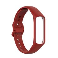 Microsonic Samsung Galaxy Fit 2 Silikon Kırmızı Kordon