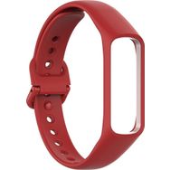 Microsonic Samsung Galaxy Fit E R375 Silikon Kırmızı Kordon