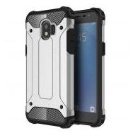 Microsonic Samsung Galaxy J2 Pro 2018 Rugged Armor Gümüş Kılıf