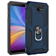 Microsonic Samsung Galaxy J4 Core Military Ring Holder Lacivert Kılıf