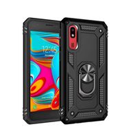 Microsonic Samsung Galaxy J4 Core Military Ring Holder Siyah Kılıf